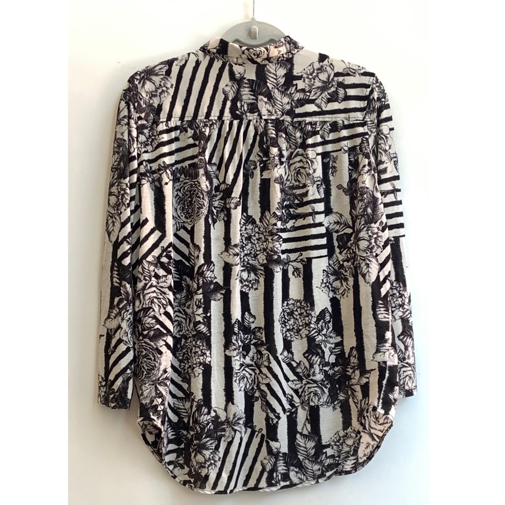 H&M Stripes & Roses Top - Picture 2 of 4